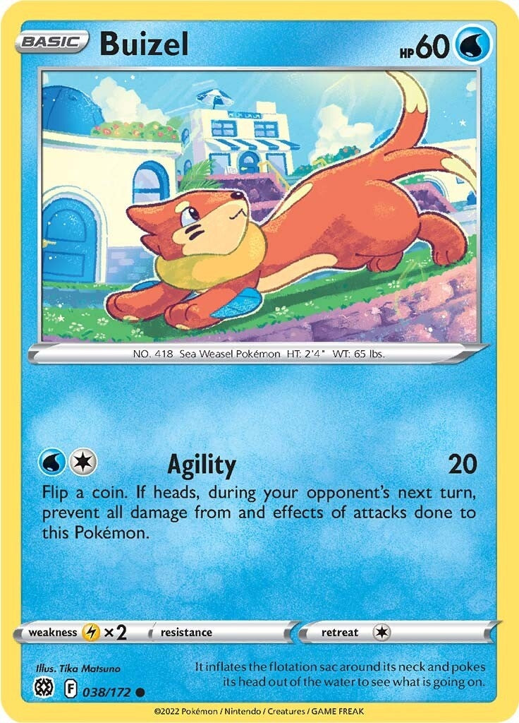 Image for Buizel (038/172) (SWSH09: Brilliant Stars) (SWSH09) - Pokemon