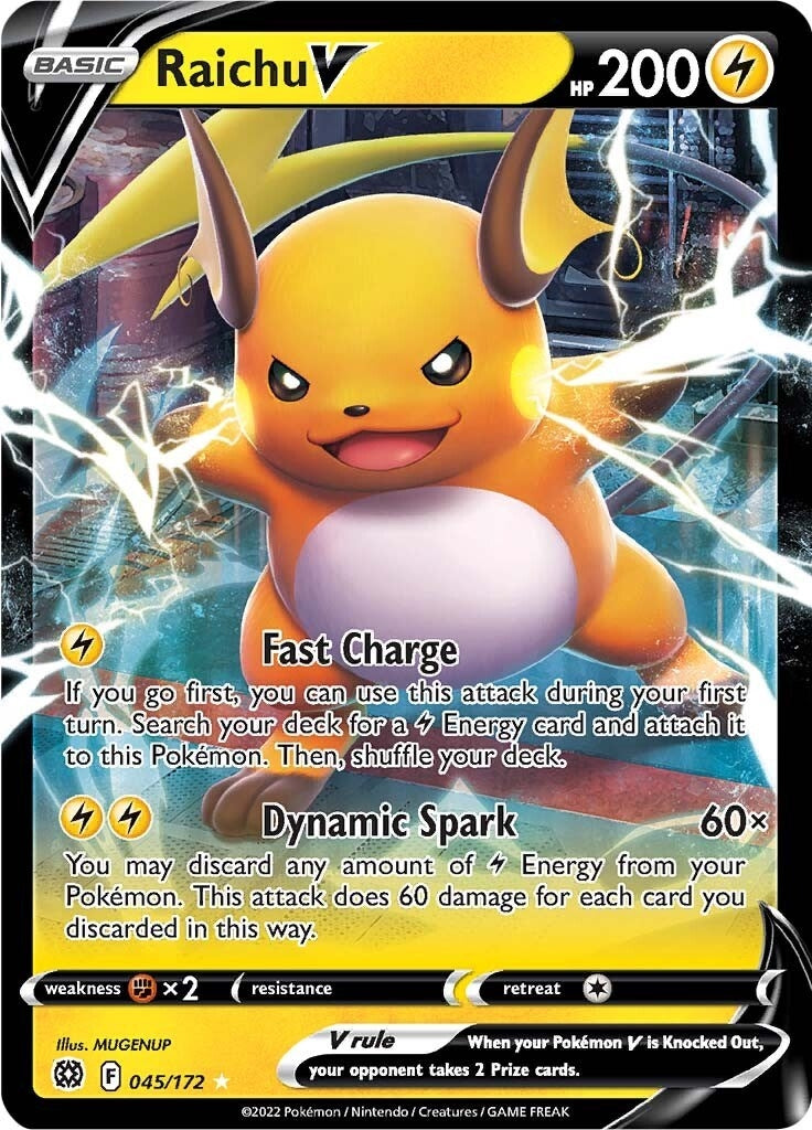 Image for Raichu V (045/172) (SWSH09: Brilliant Stars) (SWSH09) - Pokemon