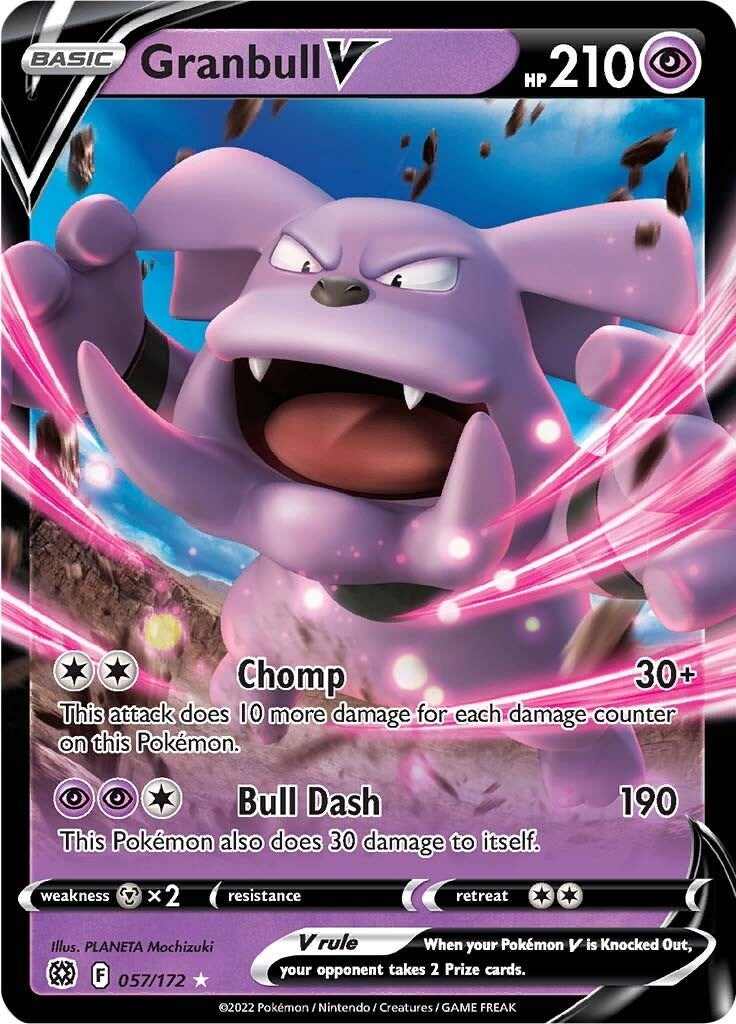 Image for Granbull V (057/172) (SWSH09: Brilliant Stars) (SWSH09) - Pokemon