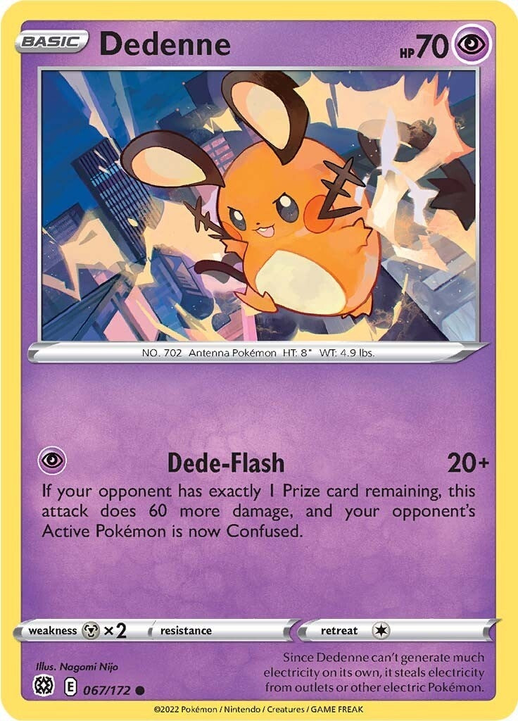 Image for Dedenne (067/172) (SWSH09: Brilliant Stars) (SWSH09) - Pokemon