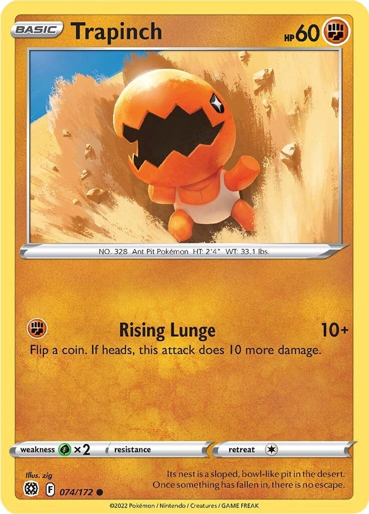 Image for Trapinch (074/172) (SWSH09: Brilliant Stars) (SWSH09) - Pokemon