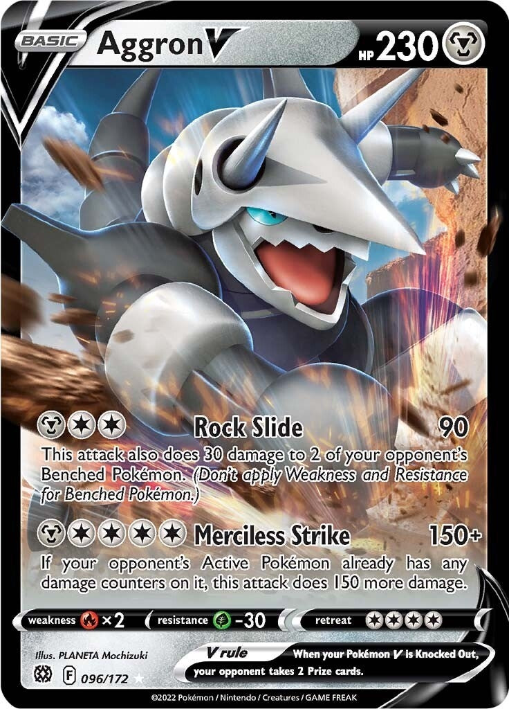 Image for Aggron V (096/172) (SWSH09: Brilliant Stars) (SWSH09) - Pokemon