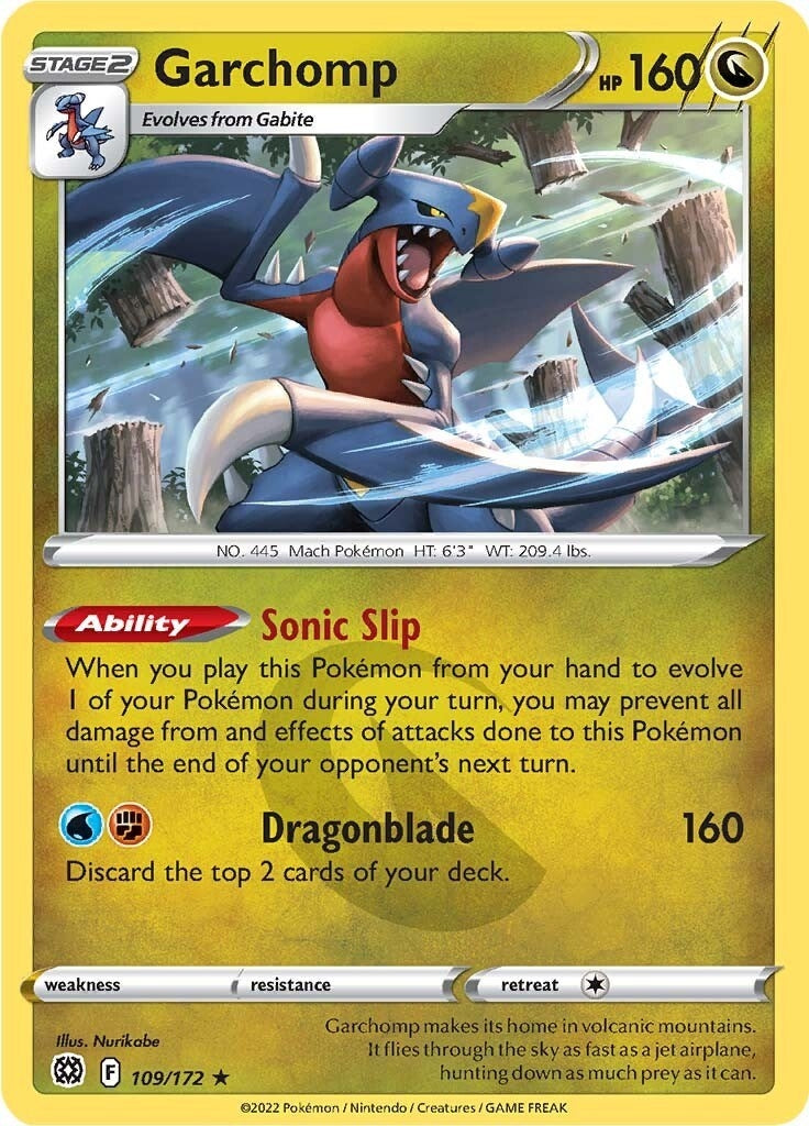 Image for Garchomp (109/172) (SWSH09: Brilliant Stars) (SWSH09) - Pokemon