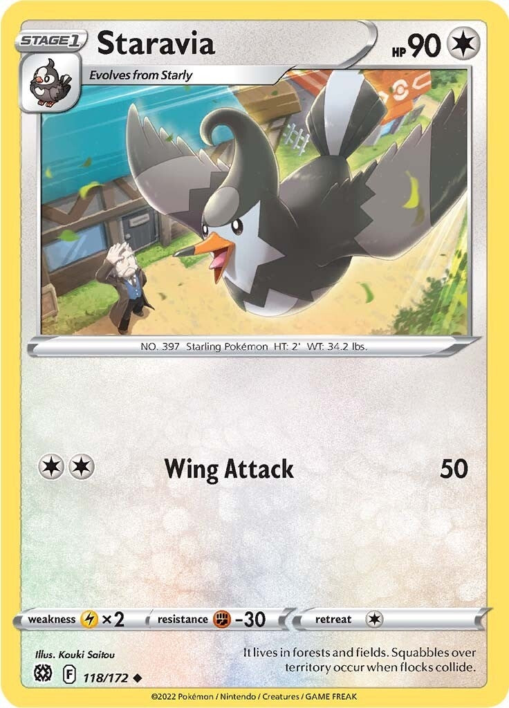 Image for Staravia (118/172) (SWSH09: Brilliant Stars) (SWSH09) - Pokemon