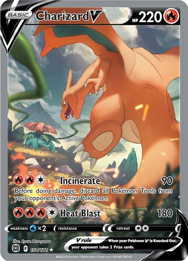 Image for Charizard V (Alternate Full Art) (154/172) (SWSH09: Brilliant Stars) (SWSH09) - Pokemon