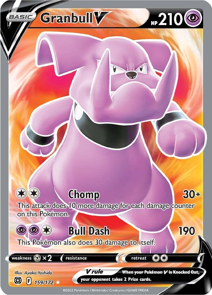 Image for Granbull V (Full Art) (159/172) (SWSH09: Brilliant Stars) (SWSH09) - Pokemon