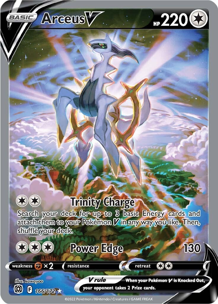 Image for Arceus V (Alternate Full Art) (166/172) (SWSH09: Brilliant Stars) (SWSH09) - Pokemon