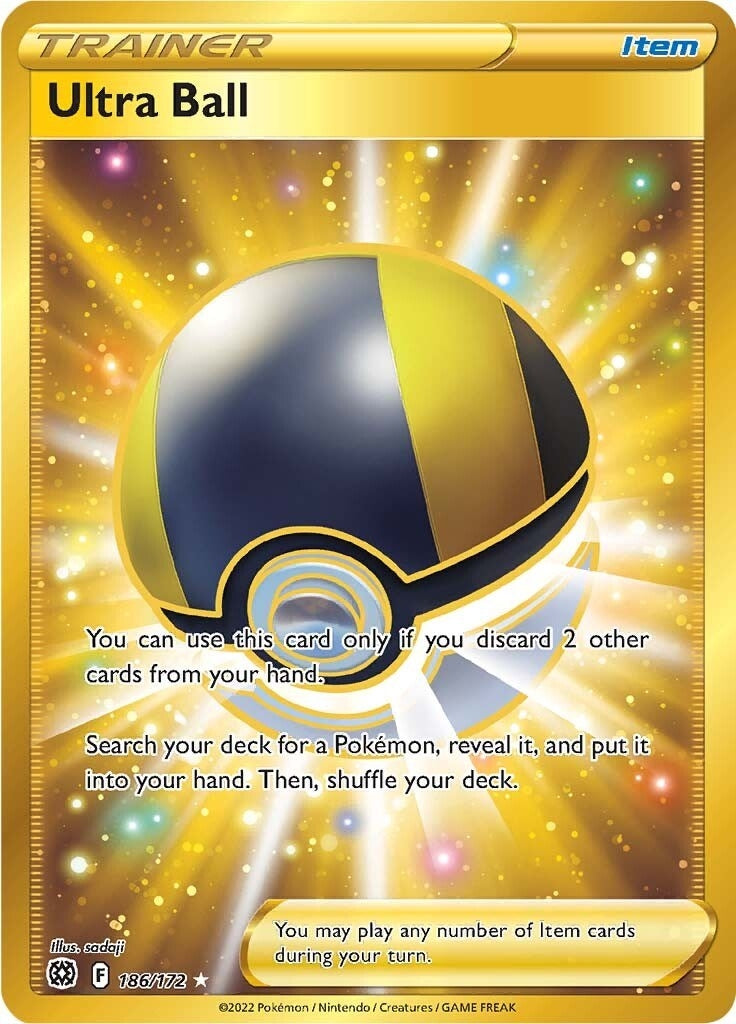 Image for Ultra Ball (Secret) (186/172) (SWSH09: Brilliant Stars) (SWSH09) - Pokemon