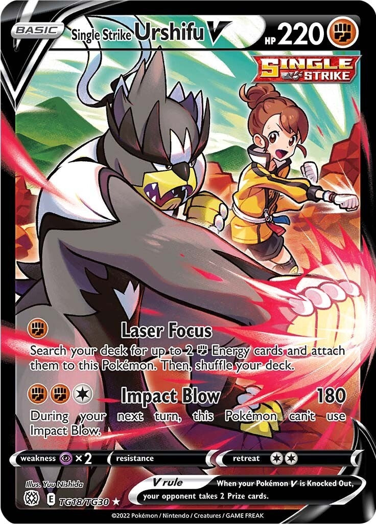 Image for Single Strike Urshifu V (TG18/TG30) (SWSH09: Brilliant Stars Trainer Gallery) (SWSH09:TG) - Pokemon