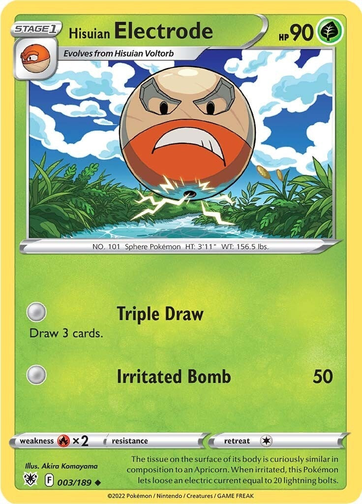Image for Hisuian Electrode (003/189) (SWSH10: Astral Radiance) (SWSH10) - Pokemon