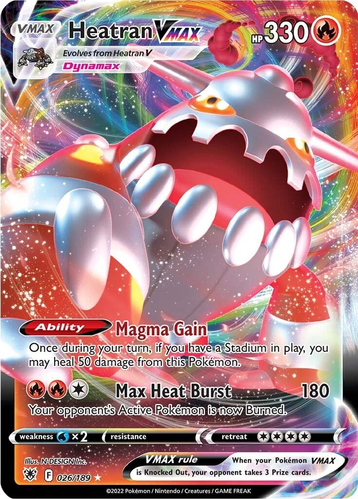 Image for Heatran VMAX (026/189) (SWSH10: Astral Radiance) (SWSH10) - Pokemon