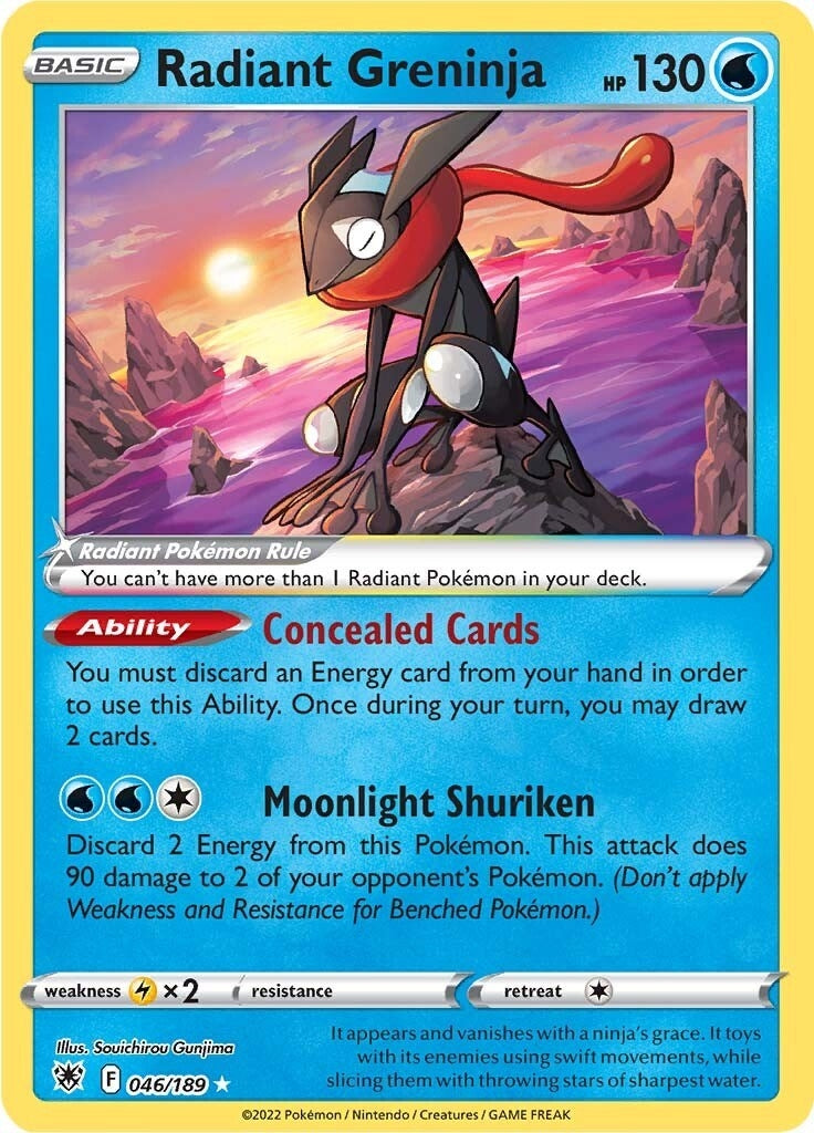 Image for Radiant Greninja (046/189) (SWSH10: Astral Radiance) (SWSH10) - Pokemon