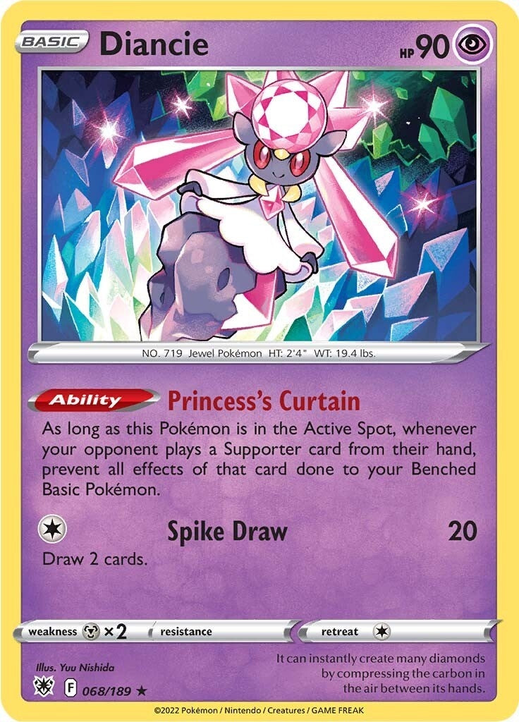 Image for Diancie (068/189) (SWSH10: Astral Radiance) (SWSH10) - Pokemon