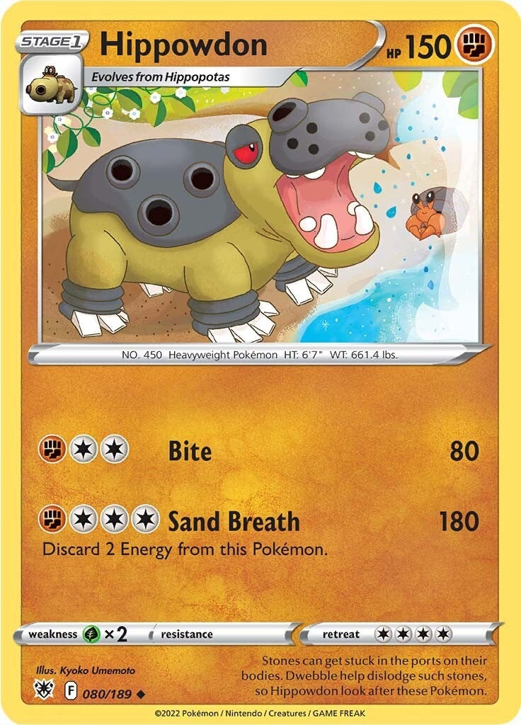 Image for Hippowdon (080/189) (SWSH10: Astral Radiance) (SWSH10) - Pokemon