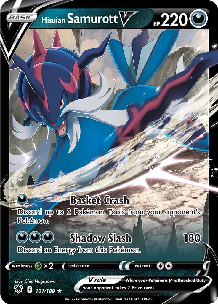 Image for Hisuian Samurott V (101/189) (SWSH10: Astral Radiance) (SWSH10) - Pokemon
