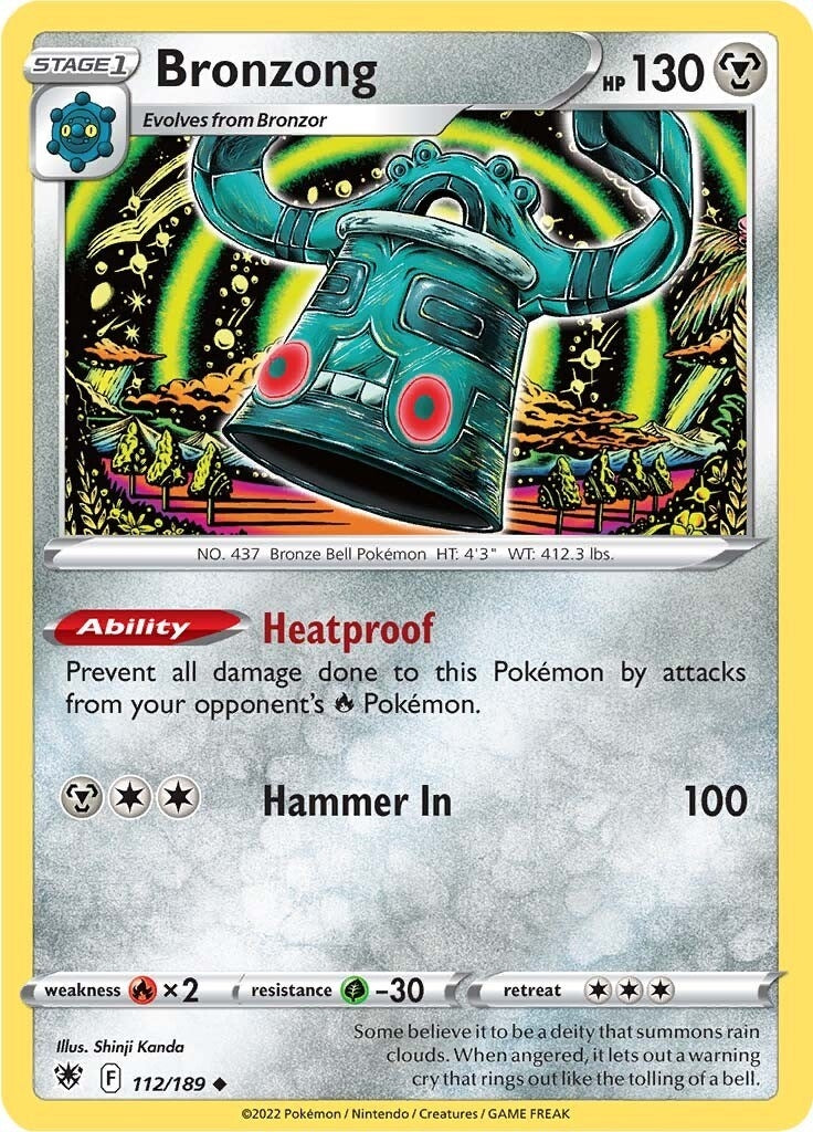 Image for Bronzong (112/189) (SWSH10: Astral Radiance) (SWSH10) - Pokemon