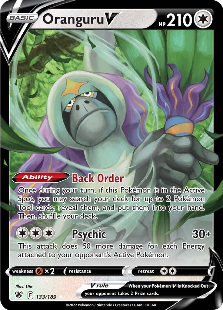 Image for Oranguru V (133/189) (SWSH10: Astral Radiance) (SWSH10) - Pokemon