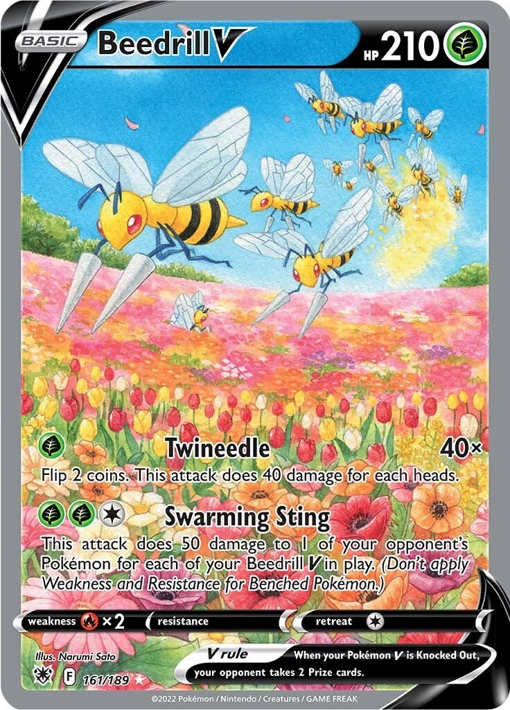Image for Beedrill V (Alternate Full Art) (161/189) (SWSH10: Astral Radiance) (SWSH10) - Pokemon