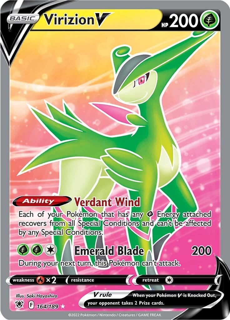 Image for Virizion V (Full Art) (164/189) (SWSH10: Astral Radiance) (SWSH10) - Pokemon