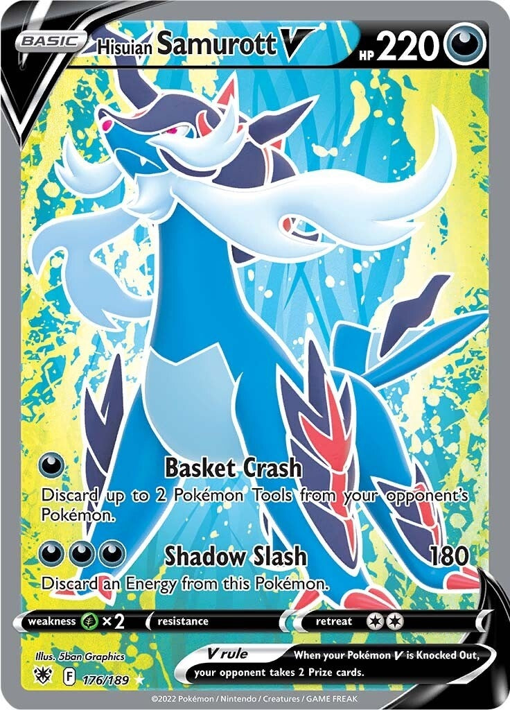 Image for Hisuian Samurott V (Full Art) (176/189) (SWSH10: Astral Radiance) (SWSH10) - Pokemon