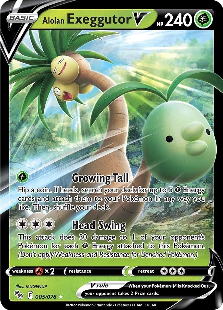 Image for Alolan Exeggutor V (005/078) (Pokemon GO) (PGO) - Pokemon