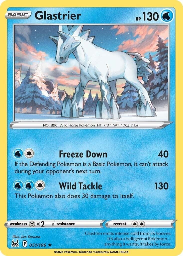Image for Glastrier (051/196) (SWSH11: Lost Origin) (SWSH11) - Pokemon