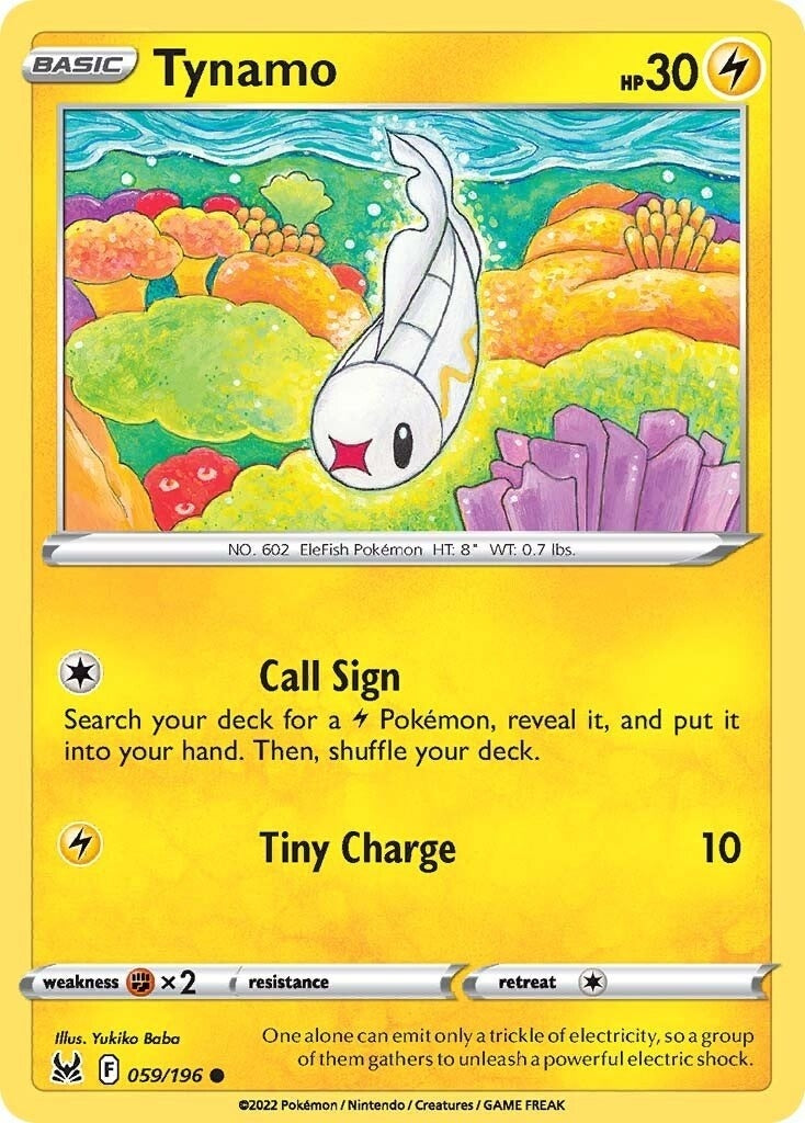 Image for Tynamo (059/196) (SWSH11: Lost Origin) (SWSH11) - Pokemon