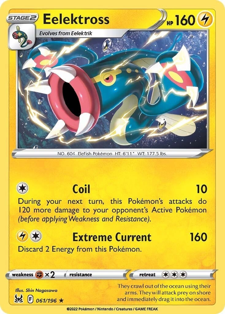 Image for Eelektross (061/196) (SWSH11: Lost Origin) (SWSH11) - Pokemon