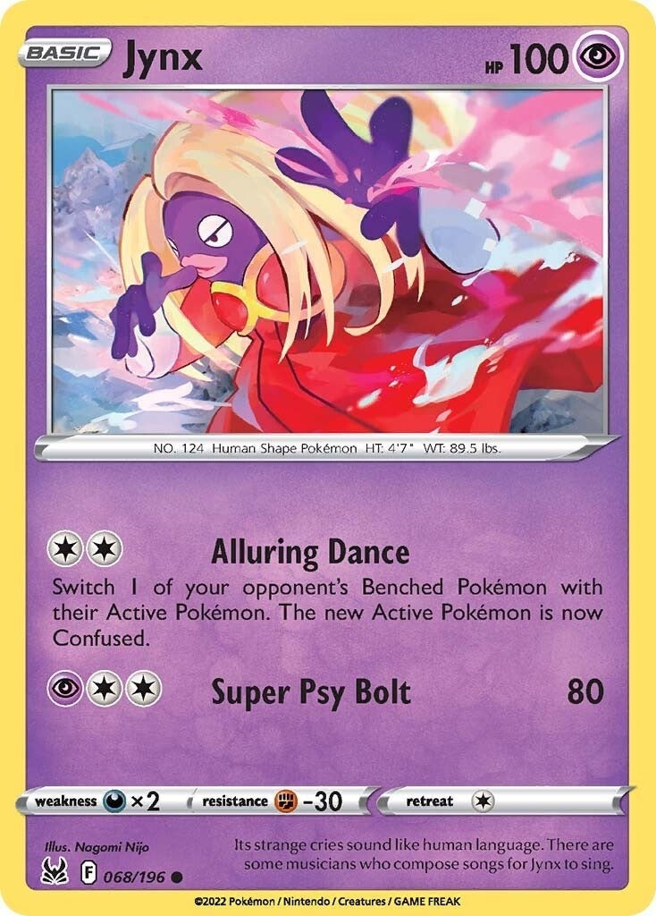 Image for Jynx (068/196) (SWSH11: Lost Origin) (SWSH11) - Pokemon