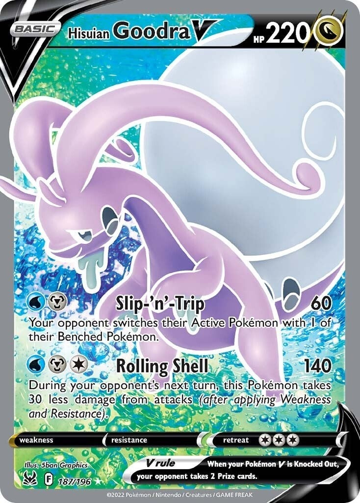 Image for Hisuian Goodra V (Full Art) (187/196) (SWSH11: Lost Origin) (SWSH11) - Pokemon