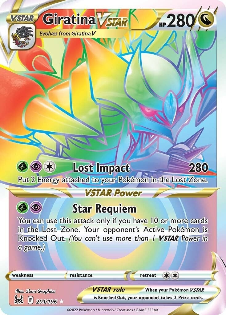Image for Giratina VSTAR (201) (Secret) (201/196) (SWSH11: Lost Origin) (SWSH11) - Pokemon