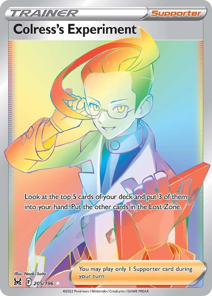 Image for Colress's Experiment (Secret) (205/196) (SWSH11: Lost Origin) (SWSH11) - Pokemon