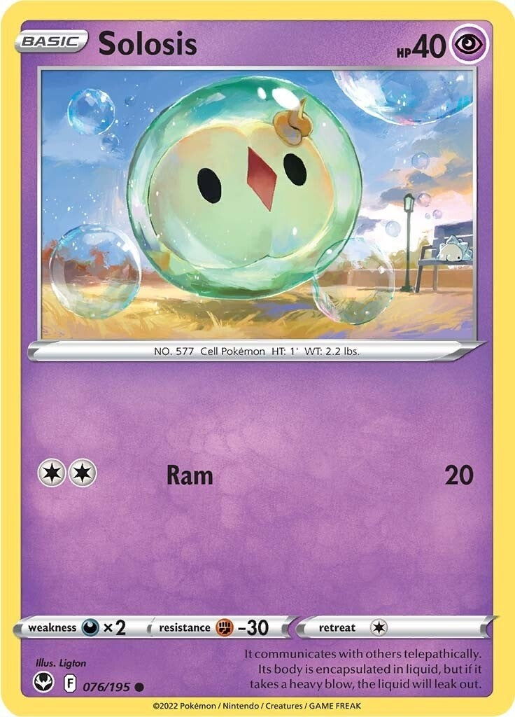 Image for Solosis (076/195) (SWSH12: Silver Tempest) (SWSH12) - Pokemon