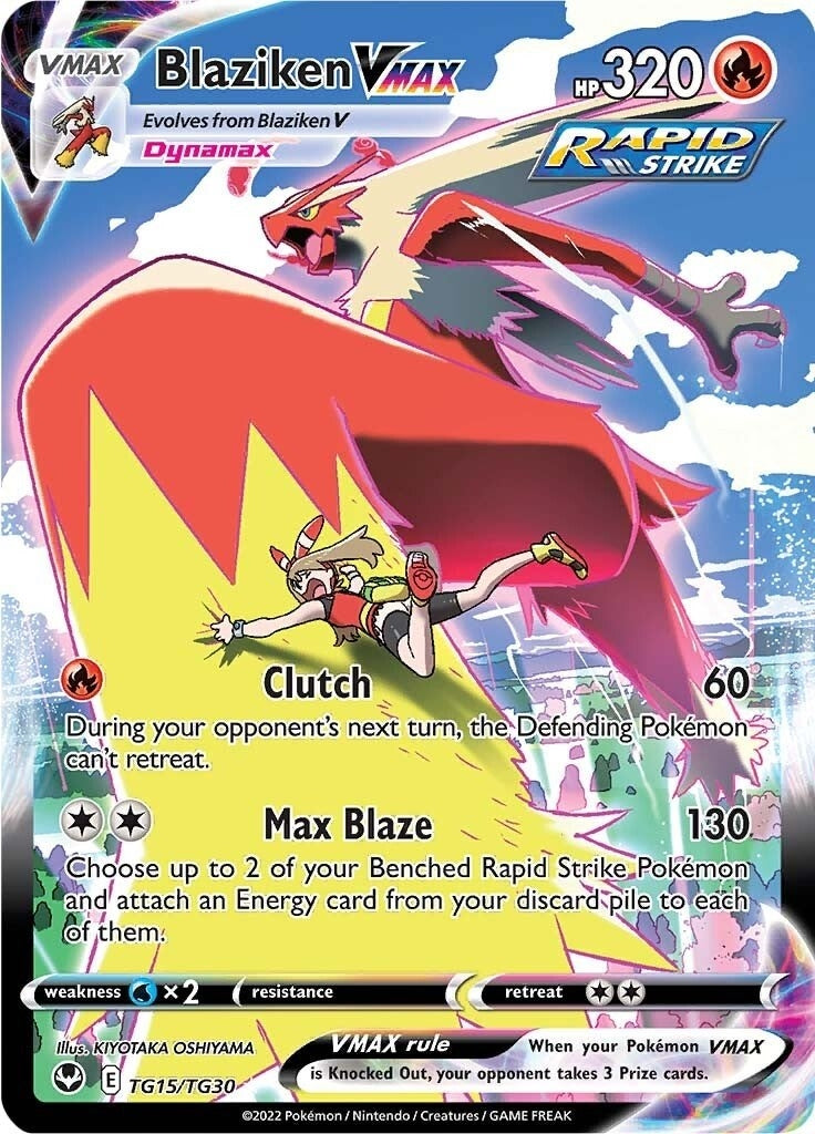 Image for Blaziken VMAX (TG15/TG30) (SWSH12: Silver Tempest Trainer Gallery) (SWSH12: TG) - Pokemon