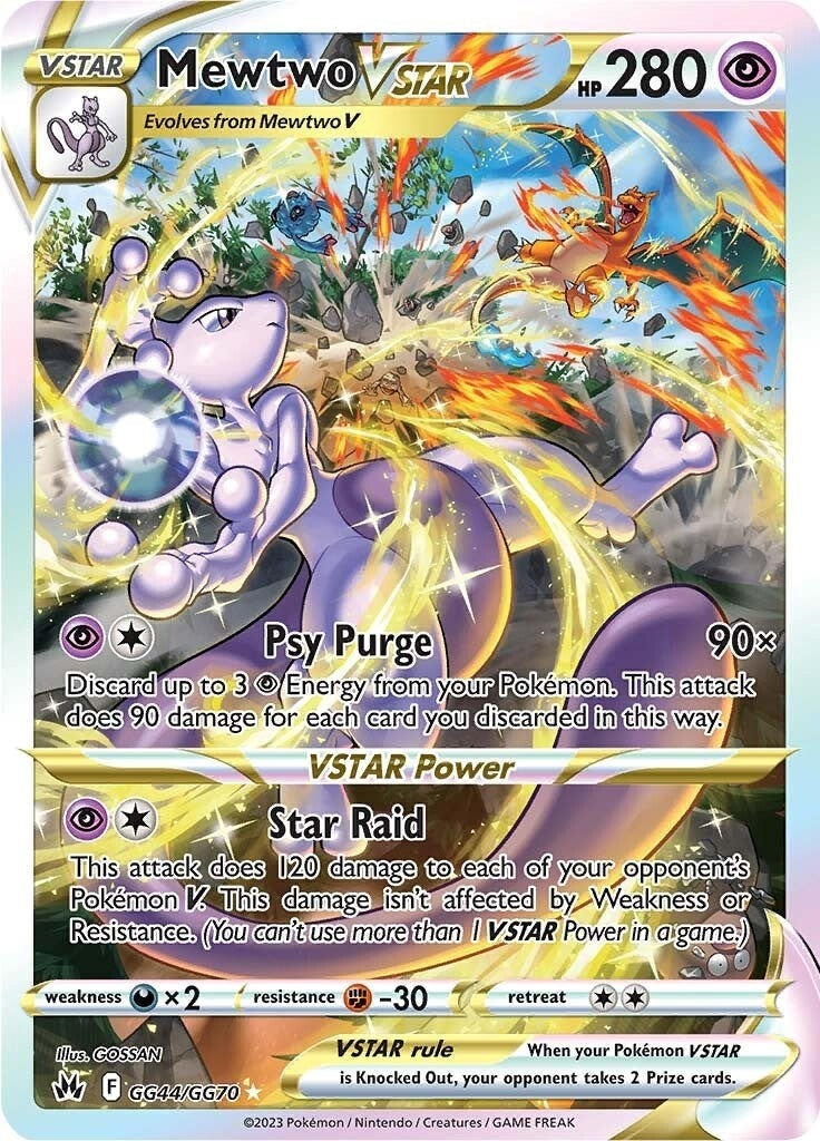 Image for Mewtwo VSTAR (GG44/GG70) (SWSH: Crown Zenith: Galarian Gallery) (CRZ:GG) - Pokemon