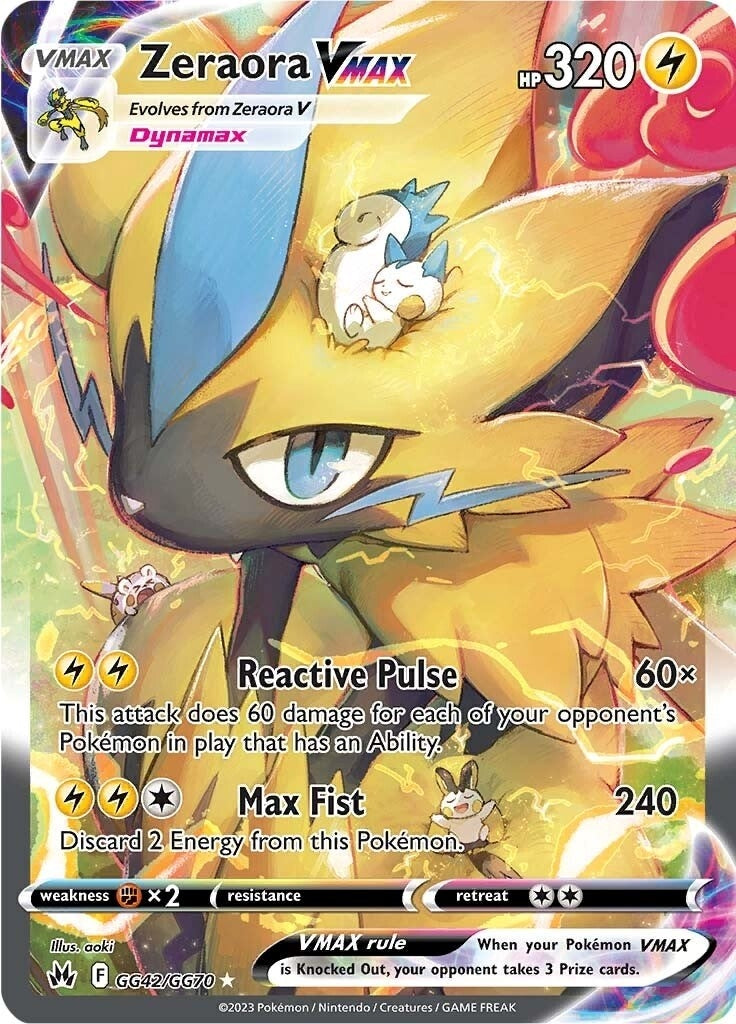 Image for Zeraora VMAX (GG42/GG70) (SWSH: Crown Zenith: Galarian Gallery) (CRZ:GG) - Pokemon