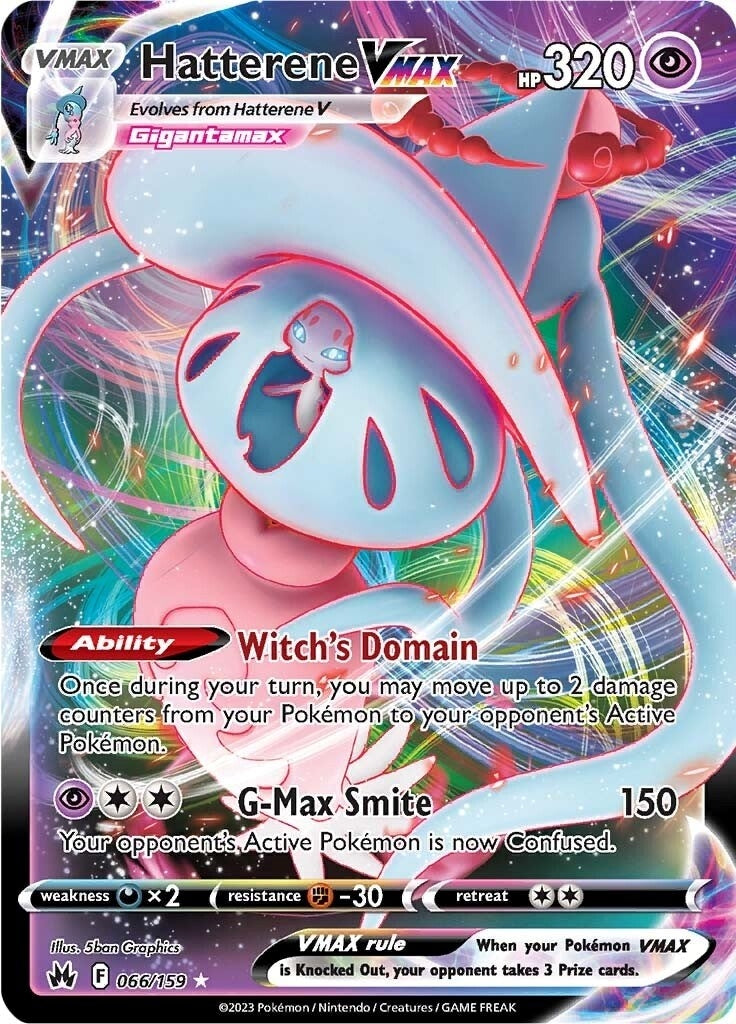 Image for Hatterene VMAX (066/159) (SWSH: Crown Zenith) (CRZ) - Pokemon