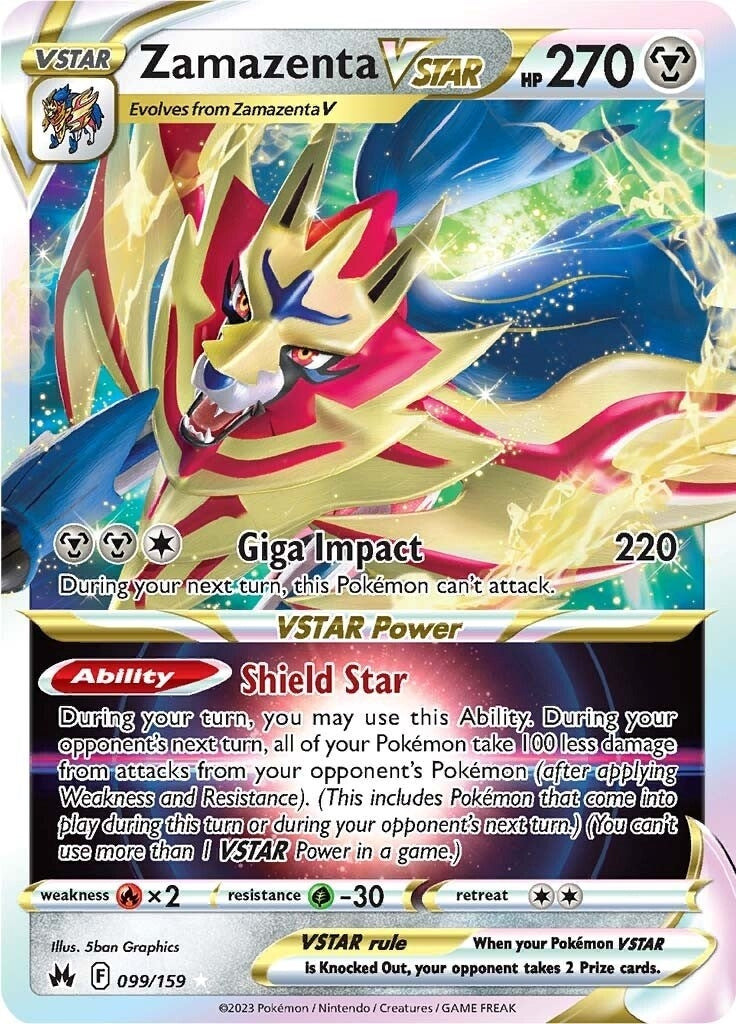 Image for Zamazenta VSTAR (099/159) (SWSH: Crown Zenith) (CRZ) - Pokemon