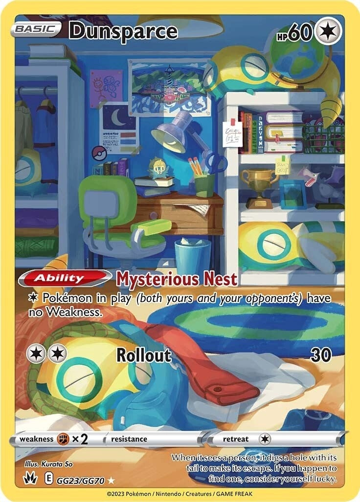 Image for Dunsparce (GG23/GG70) (SWSH: Crown Zenith: Galarian Gallery) (CRZ:GG) - Pokemon