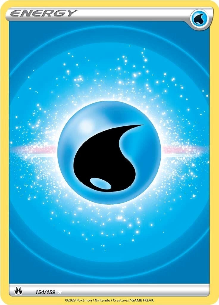 Image for Water Energy (Texture Full Art) (154/159) (SWSH: Crown Zenith) (CRZ) - Pokemon