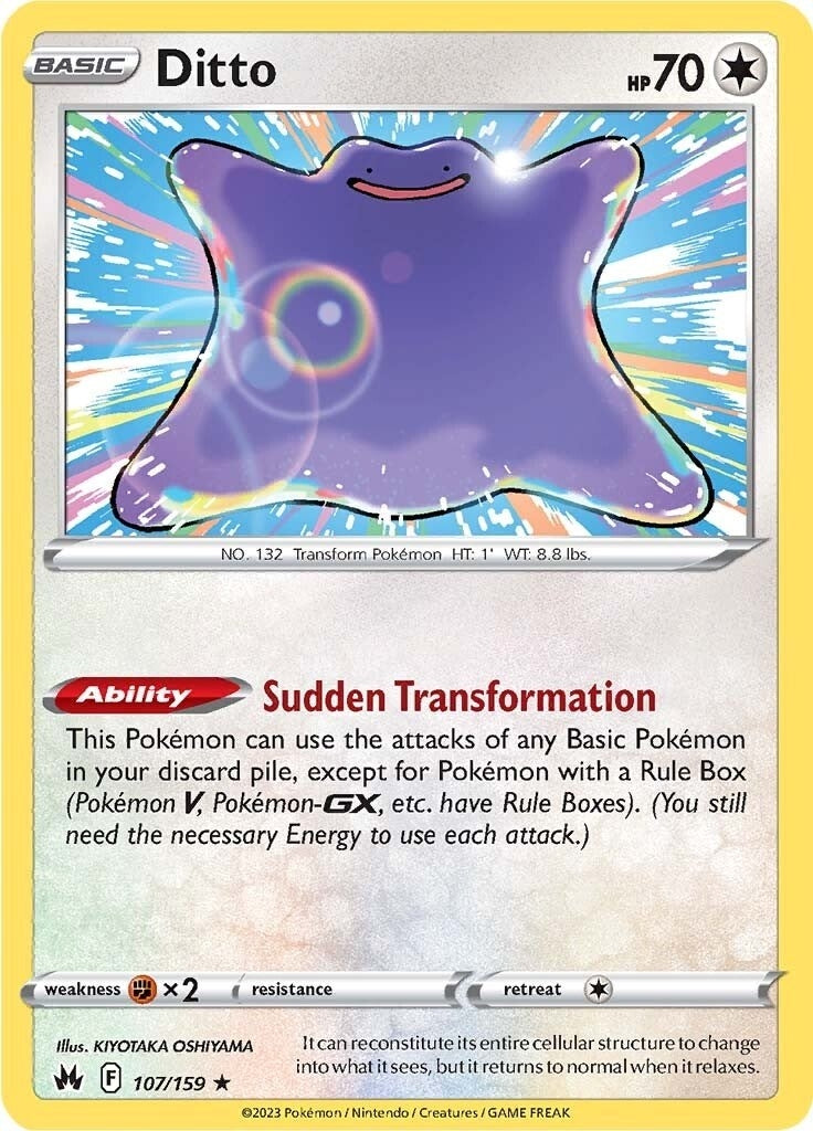 Image for Ditto (107/159) (SWSH: Crown Zenith) (CRZ) - Pokemon