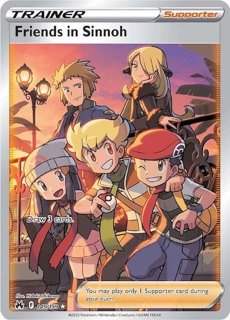 Image for Friends in Sinnoh (Full Art) (149/159) (SWSH: Crown Zenith) (CRZ) - Pokemon