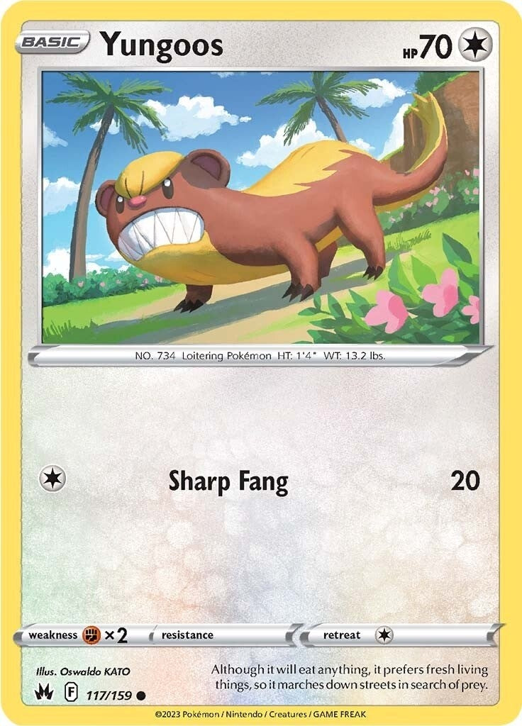 Image for Yungoos (117/159) (SWSH: Crown Zenith) (CRZ) - Pokemon
