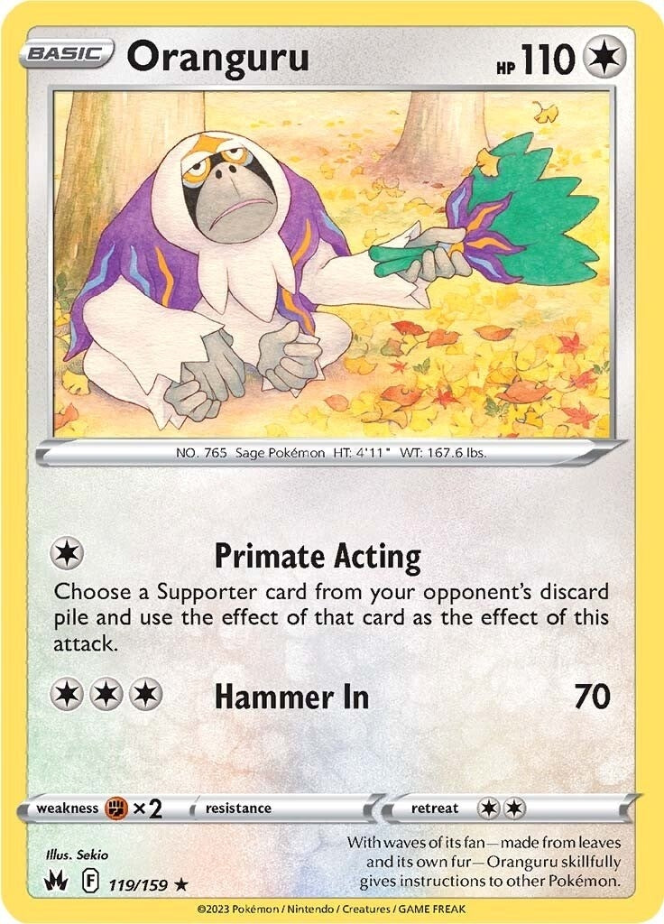 Image for Oranguru (119/159) (SWSH: Crown Zenith) (CRZ) - Pokemon