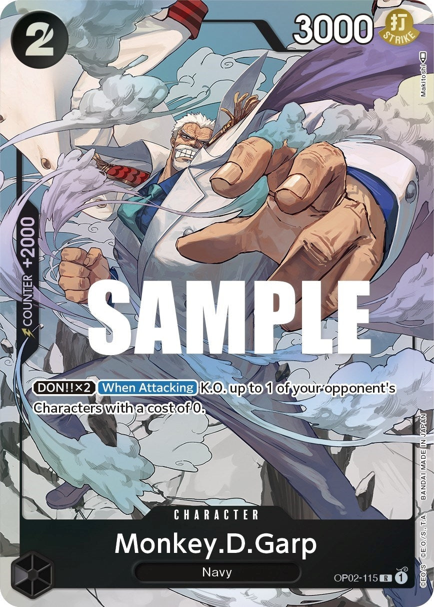 Monkey.D.Garp (115) (Alternate Art) (OP02-115) (Paramount War)