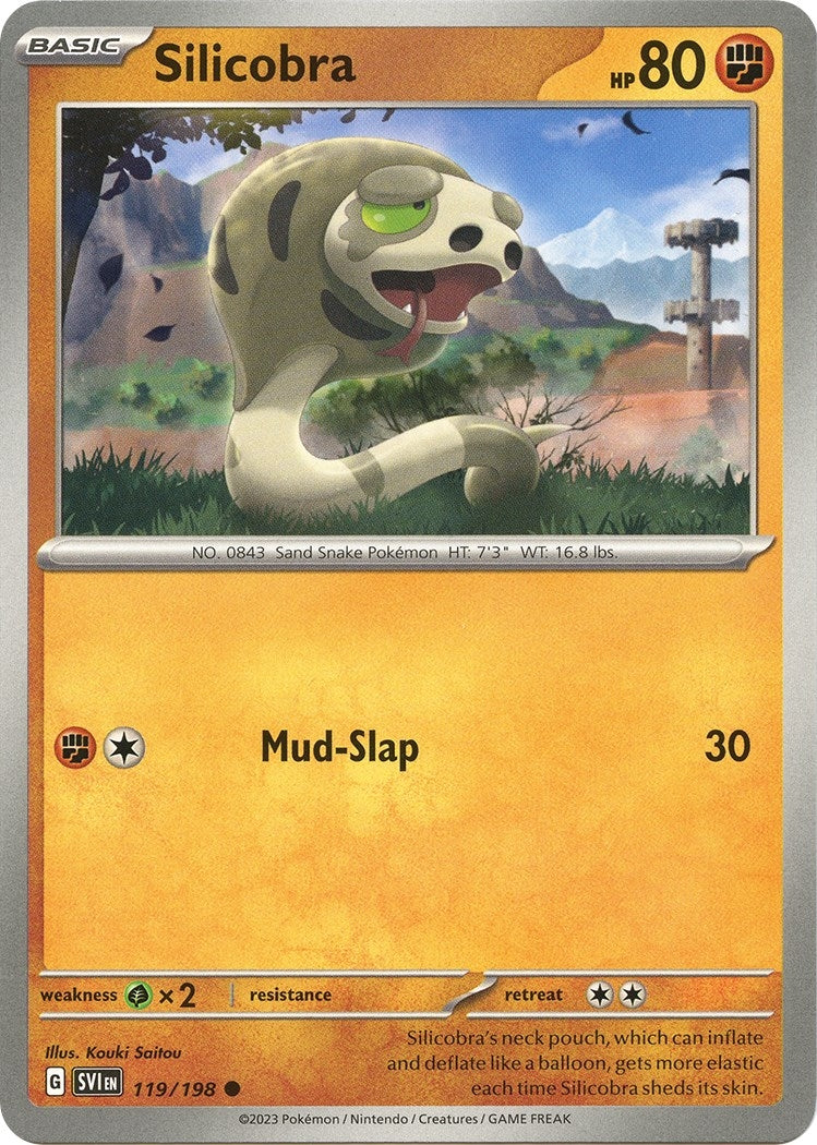 Image for Silicobra (119/198) (SV01: Scarlet & Violet Base Set) - Pokemon