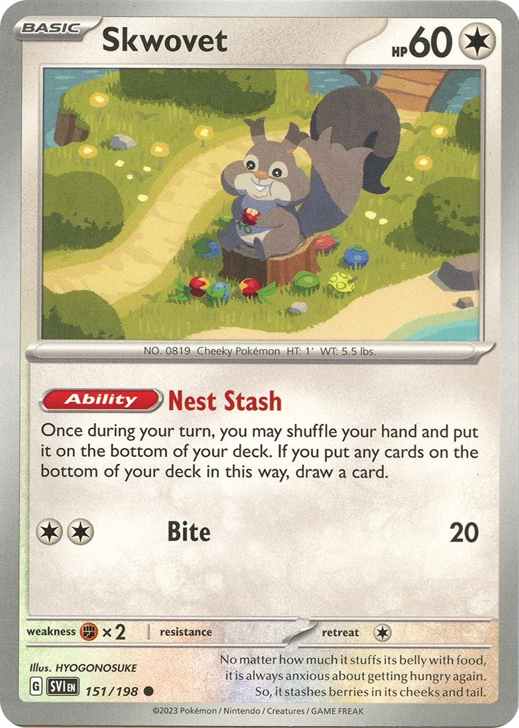 Image for Skwovet (151/198) (SV01: Scarlet & Violet Base Set) - Pokemon
