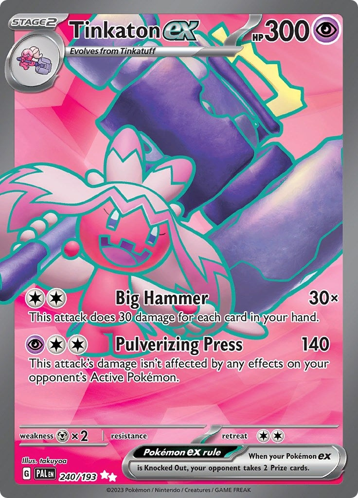 Image for Tinkaton ex (240/193) (SV02: Paldea Evolved) - Pokemon