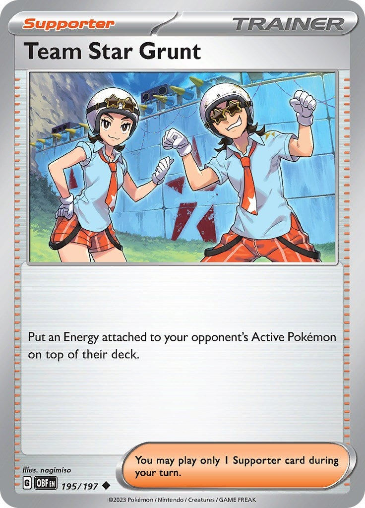 Image for Team Star Grunt (195/197) (SV03: Obsidian Flames) - Pokemon
