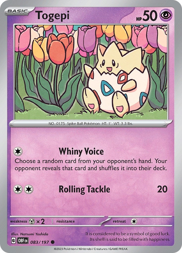 Image for Togepi (083/197) (SV03: Obsidian Flames) - Pokemon